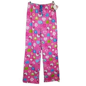 Hello Kitty Heart & Flowers Pajama Pants NWT